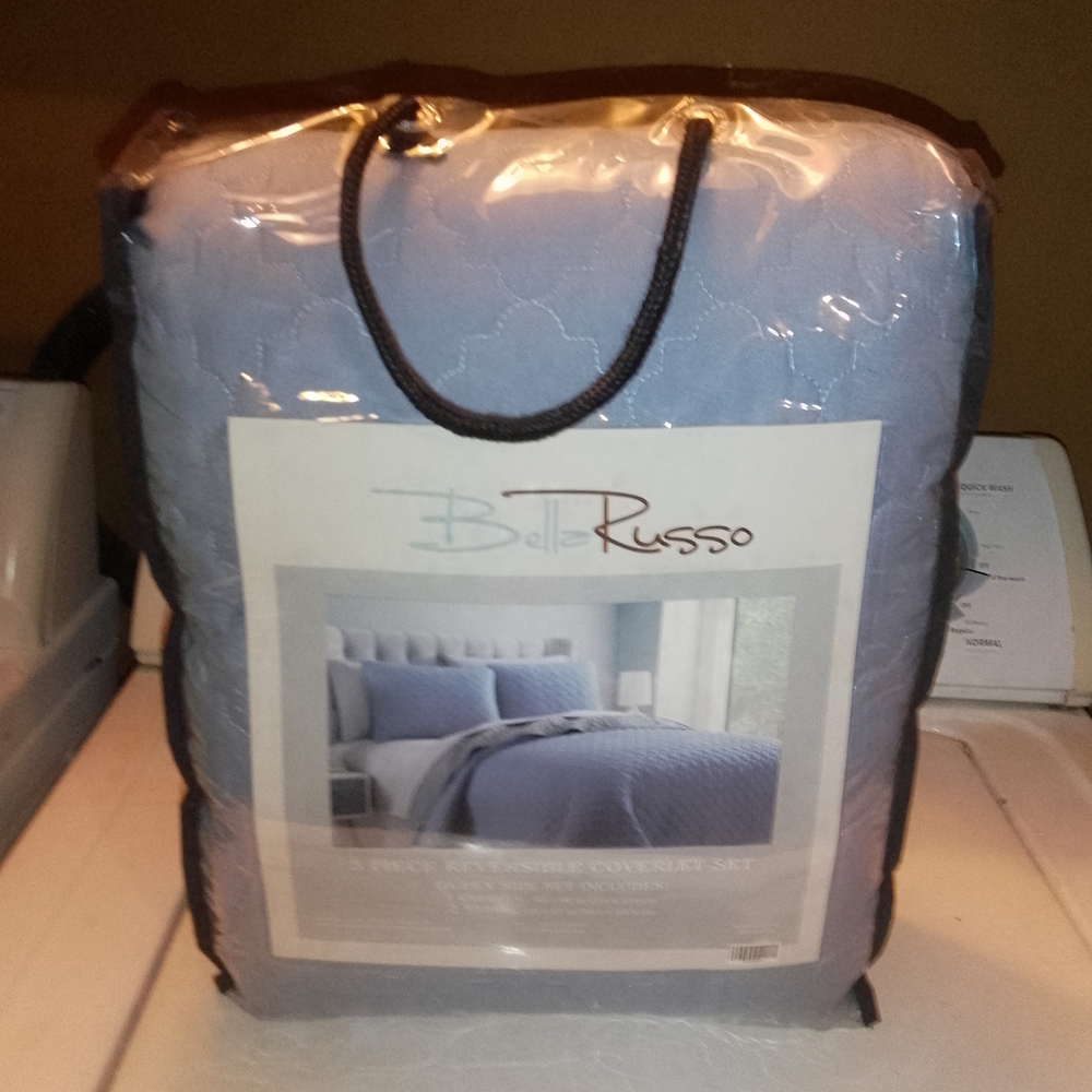 Sky Blue 3 Piece Comforter Set
